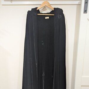1970's Margie Roberson Black Velvet Cape